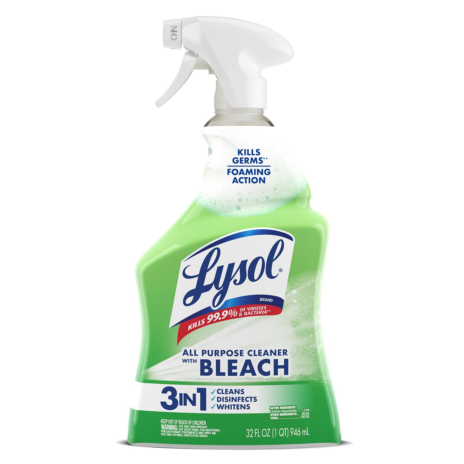 Lysol Multi-Purpose Cleaner Plus Bleach, Chlorine Scent, 32 oz. (1920078914)