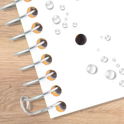 Five Star Spiral Notebook Plus Study App, 3 Subject, College Ruled, 8.5" x 11", White (820003B)