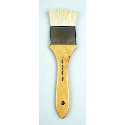 Silver Brush Alpine White Natural Goat Bristle, Wide Wash & Blend Background Brush Set, 4/Pack (SLVAW5560)