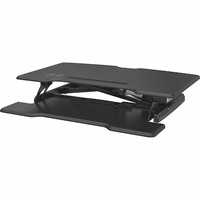 Lorell Adjustable Electric Desk Riser Stand, Up to 47" Monitor, Black (LLR99530)