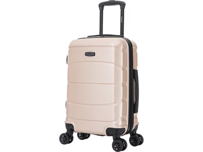 DUKAP Sense 20 Hardside Suitcase, 4-Wheeled Spinner, TSA Checkpoint Friendly, Champagne (DKSEN00S-C