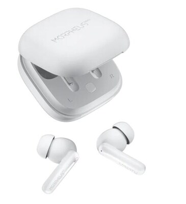 Morpheus 360 Nemesis Wireless Active Noise Canceling Earbuds, Bluetooth, White (TW2750W)