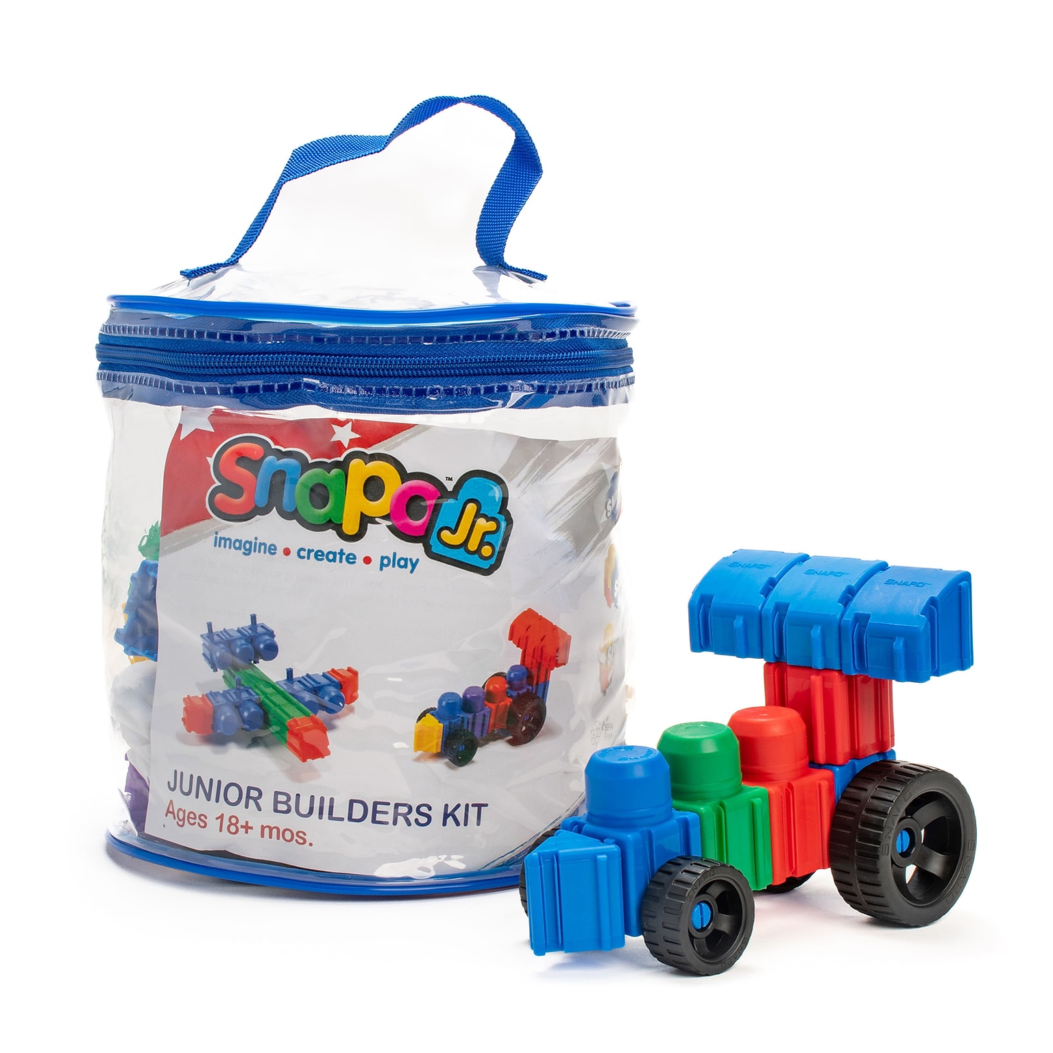Snapo Jr. Building Blocks Beginner Builders Kit, 60 Pieces/Set (SNP3260)