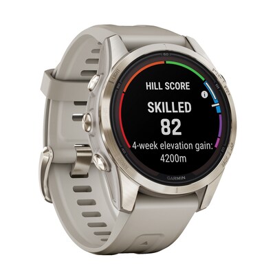 Garmin fenix 7S Pro Sapphire Solar Edition Smartwatch, Soft Gold & Light Sand, 42mm (GRM0277614)