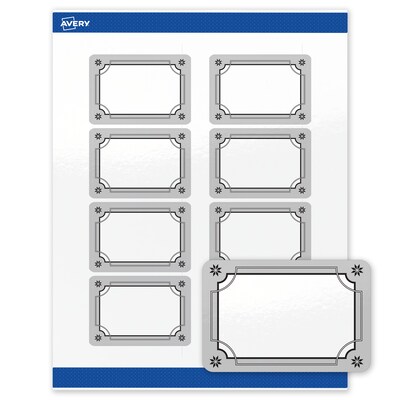 Avery Rectangle Multipurpose Labels, 2 x 3, White, 80/Pack (19479370607)
