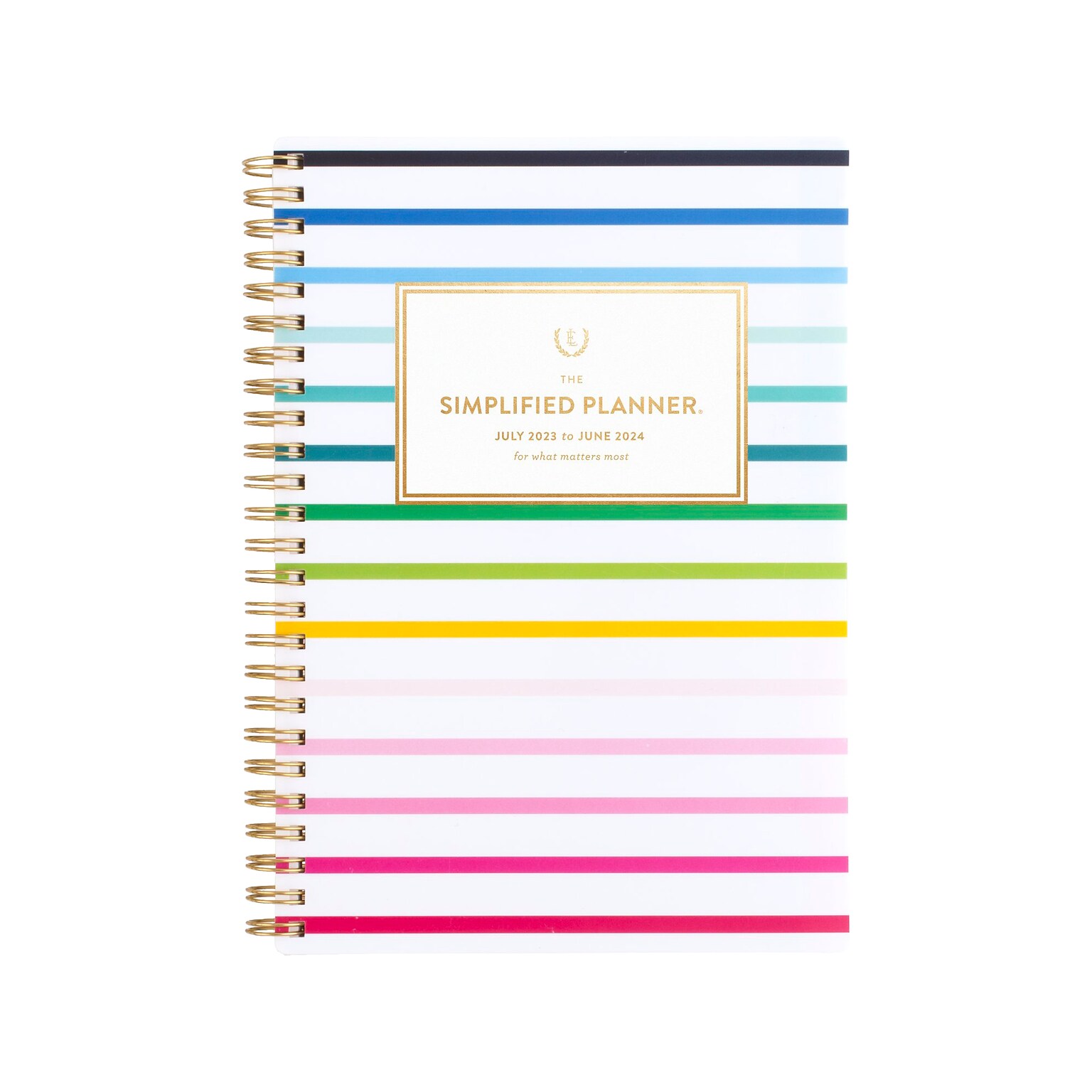2023-2024 AT-A-GLANCE by Emily Ley Happy Stripe 6x8.5 Academic Weekly/Monthly Planner (EL10-200A-24)