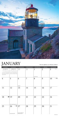 2026 Willow Creek Lighthouses 12" x 12" Monthly Wall Calendar (51788X)
