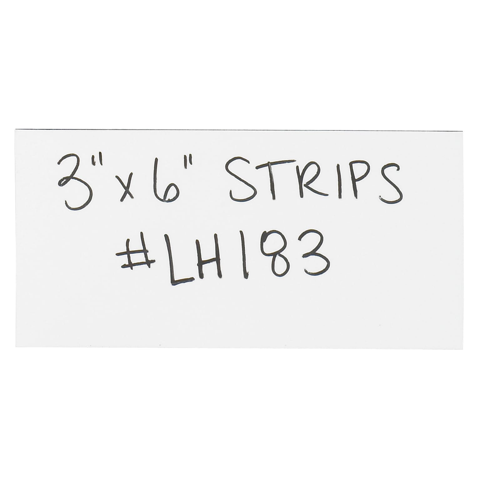 Quill Brand® 3 x 6 Warehouse Label Magnetic Strips, White (LH183)
