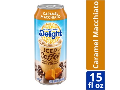 International Delight Iced Caramel Macchiato Coffee, 15 fl. oz., 12/Carton (157668)