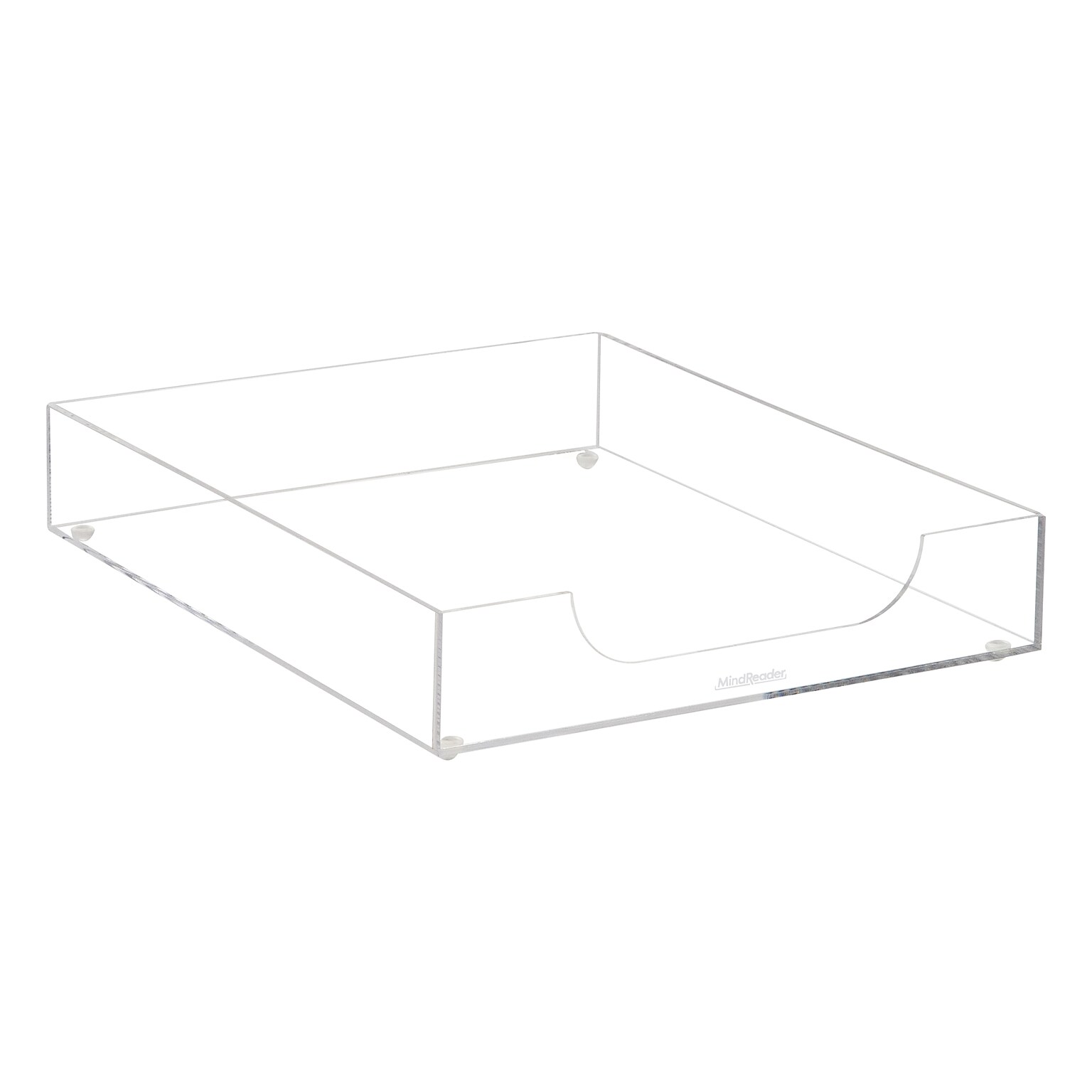 Mind Reader Acrylic Desk Tray, Clear (ATRAY-CLR)