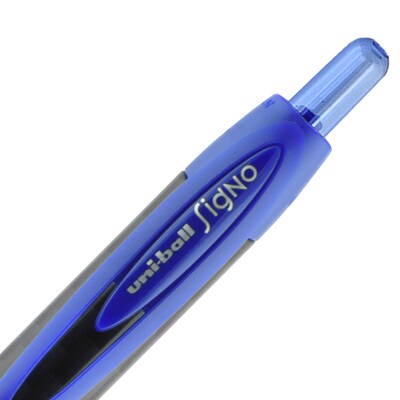 uniball 307 Retractable Gel Pens, Medium Point, 0.7mm, Blue Ink, 3/Pack (1927593)