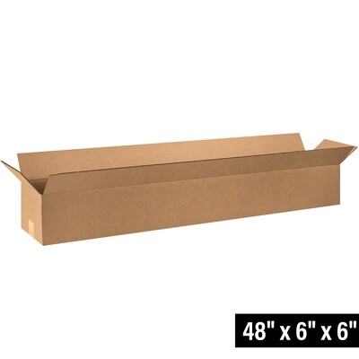 48 x 6 x 6 Shipping Boxes, 32 ECT, 25/Bundle (4866)