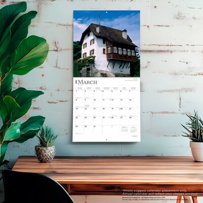 2026 BrownTrout Switzerland 12" x 12" Monthly Wall Calendar (9798330705757)