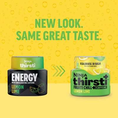 Ninja Thirsti FRUITI CHILL + CAFFEINE Sugar-Free Lemon Lime Flavored Water Drops Drink Mix (WCFLELIAM)