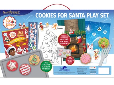 bendon Elf On The Shelf Cookies For Santa Magnetic Wooden Play Set, Assorted Colors, 6/Box (61883)