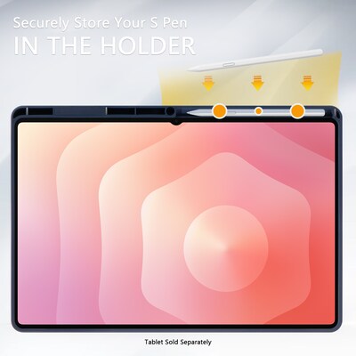 SaharaCase Venture Series TPU 14.6" Folio Case for Galaxy Tab S11 Ultra, Deep Gray (TB00498)