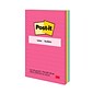 Post-it Notes, 4" x 6", Poptimistic Collection, Lined, 100 Sheet/Pad, 3 Pads/Pack (6603AN)