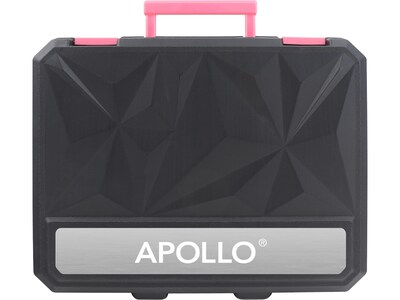 Apollo Tools Household Tool Set, 135-Piece, Pink/Black (DT0774P)