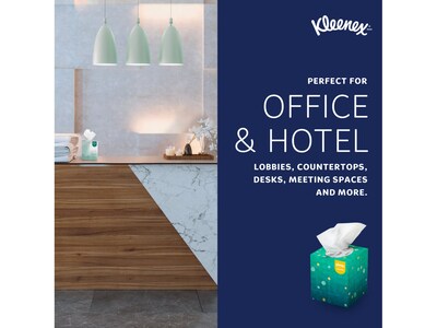 Kleenex Naturals Facial Tissue, 2-Ply, 90 Tissues/Box, 36 Boxes/Carton (56027)
