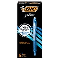 BIC Gel-ocity Retractable Original Gel Pens, Medium Point, 0.7 mm, Blue Ink, 12/Pack (31564/RLC11)