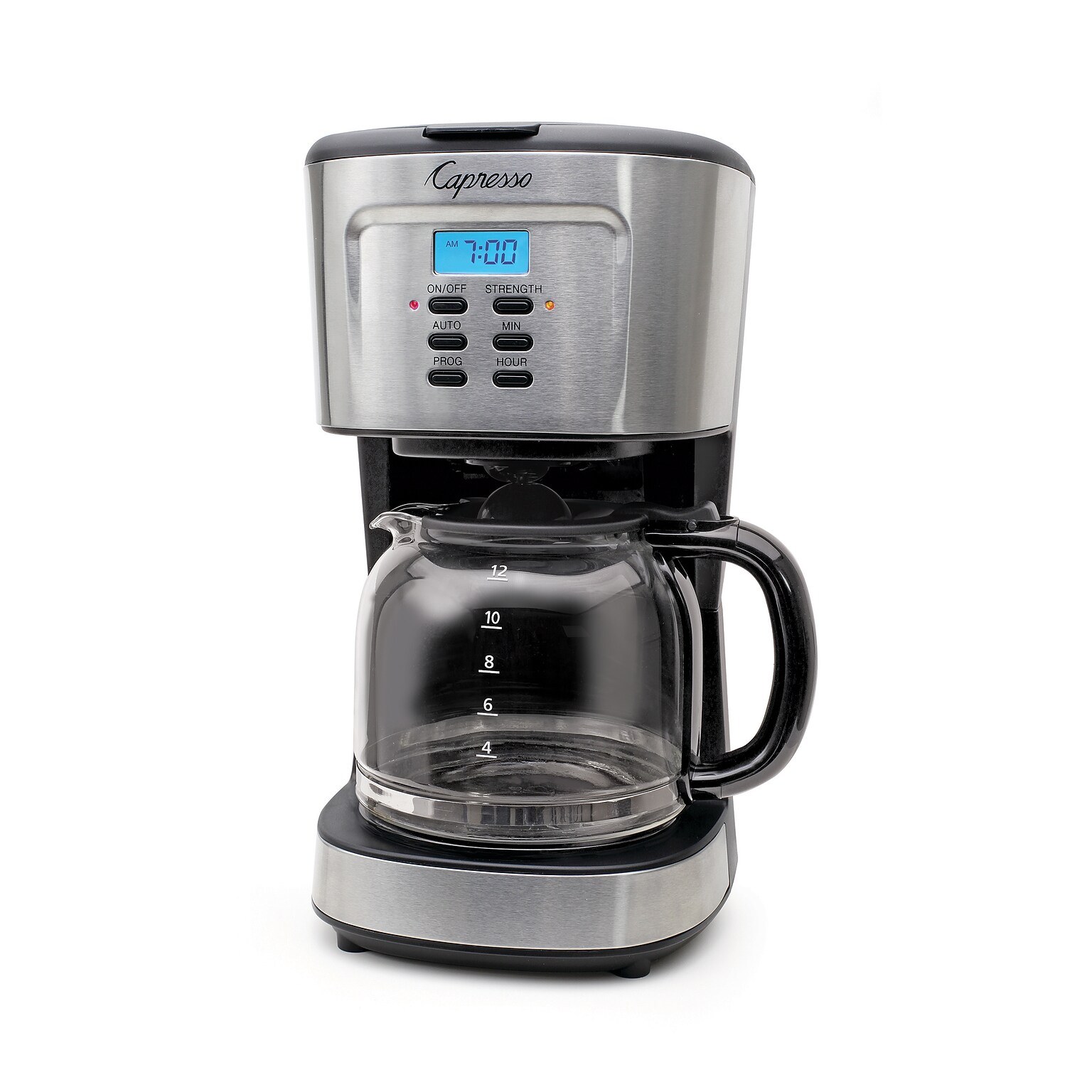 Capresso 12-Cups Automatic Drip Coffee Maker, Silver (416.05)