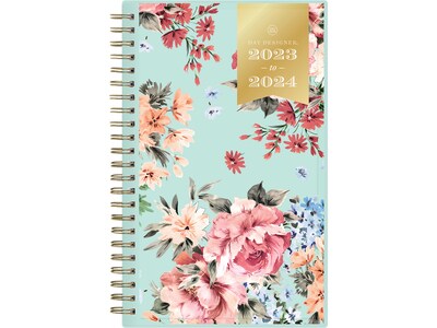 2023-2024 Blue Sky Day Designer Romance Mint 5 x 8 Academic Weekly & Monthly Planner, Multicolor (