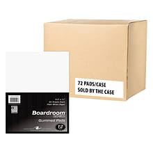 Roaring Spring Paper Products Boardroom Notepad, 8.5 x 11, White, 50 Sheets/Pad, 12 Pads/Pack, 6 P
