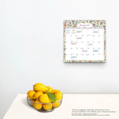 2025 BrownTrout Tuscan Delight 12" x 12" Monthly  Wire-O Wall Calendar (9781975478513)