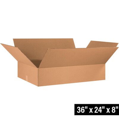 36 x 24 x 8 Shipping Boxes, 32 ECT, 10/Bundle (36248)