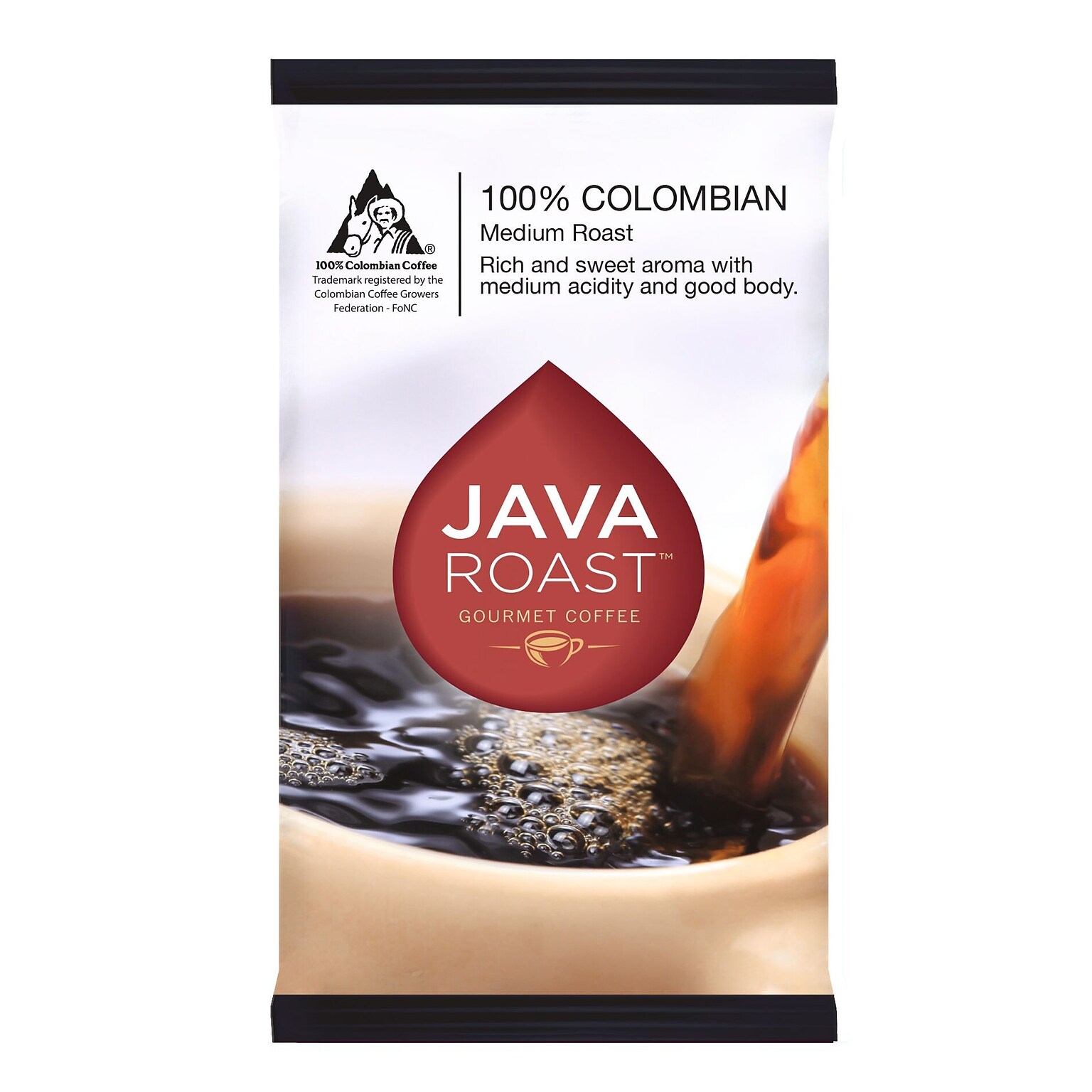 Java Roast Gourmet Coffee Fraction Pack, Medium Roast, 1.25 oz., 42/Carton (BHS50366X)