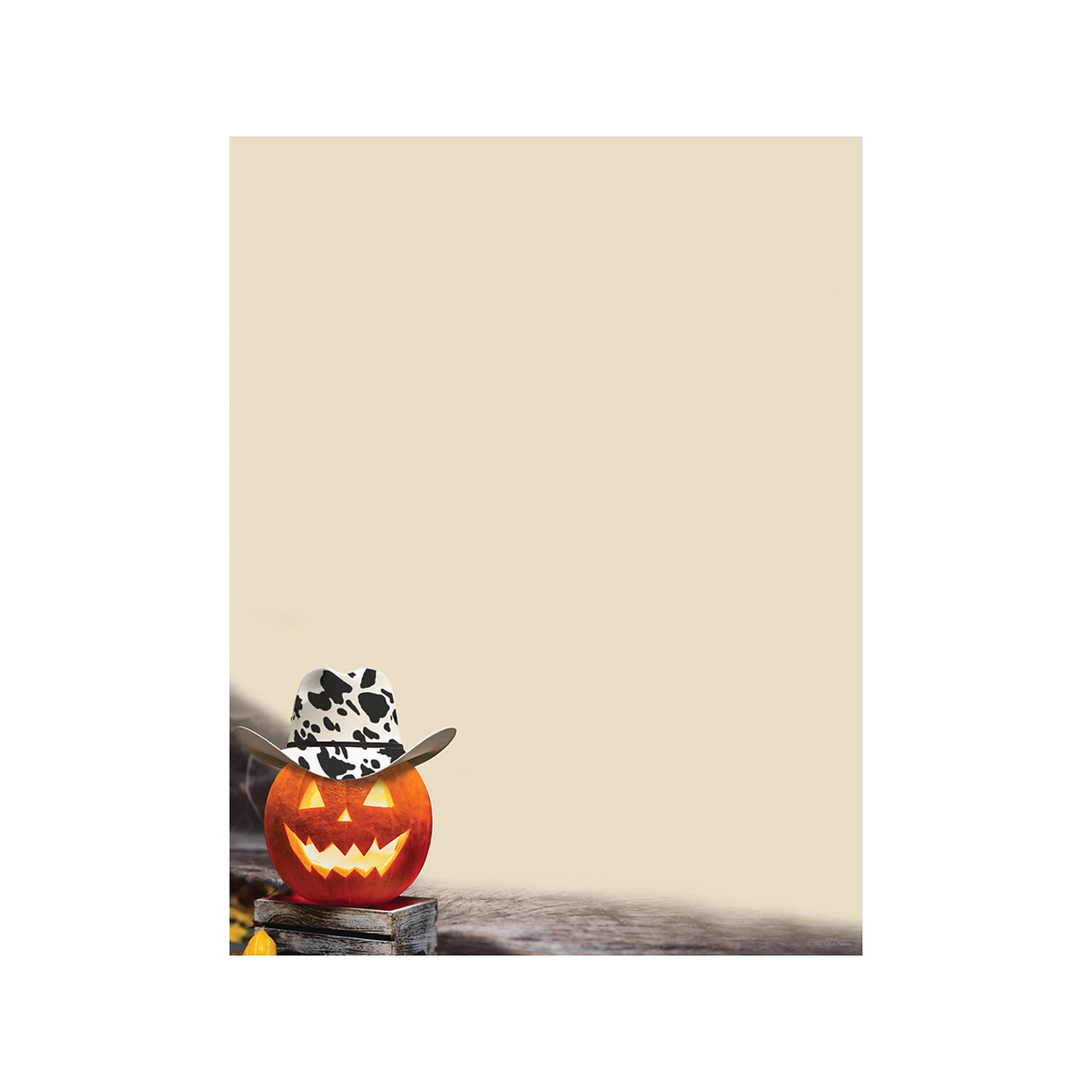 Great Papers Cowboy Hat Pumpkin Holiday Letterhead, Multicolor, 50/Pack (2023034)