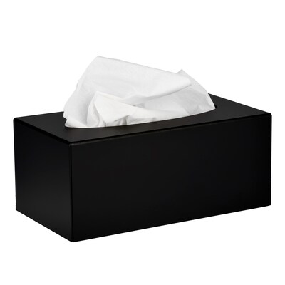 Alpine Industries Black Acrylic Facial Tissue Box Containers, 2/Pack (408-BLK-2PK)