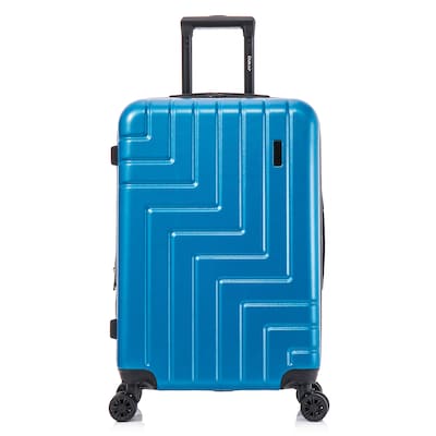 DUKAP Zahav 24.78" Hardside Suitcase, 4-Wheeled Spinner, TSA Checkpoint Friendly, Teal (DKZAH00M-TEA)
