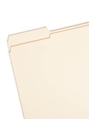 Smead File Folder, Reinforced 1/3-Cut Tab, 1-1/2 Expansion, Letter Size, Manila, 50/Box (10405)