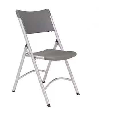 NPS 600 Series Heavy Duty Plastic Folding Chair, Charcoal Slate, 52 Pack (620/52)