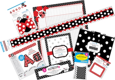 Barker Creek Just Dotty Designer Bulletin Board Set, 477/Pack (BCP3570)