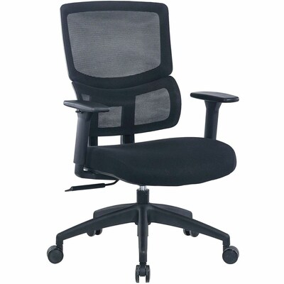 Lorell Ripley Ergonomic Mesh Swivel Management Chair, Black (LLR63204)