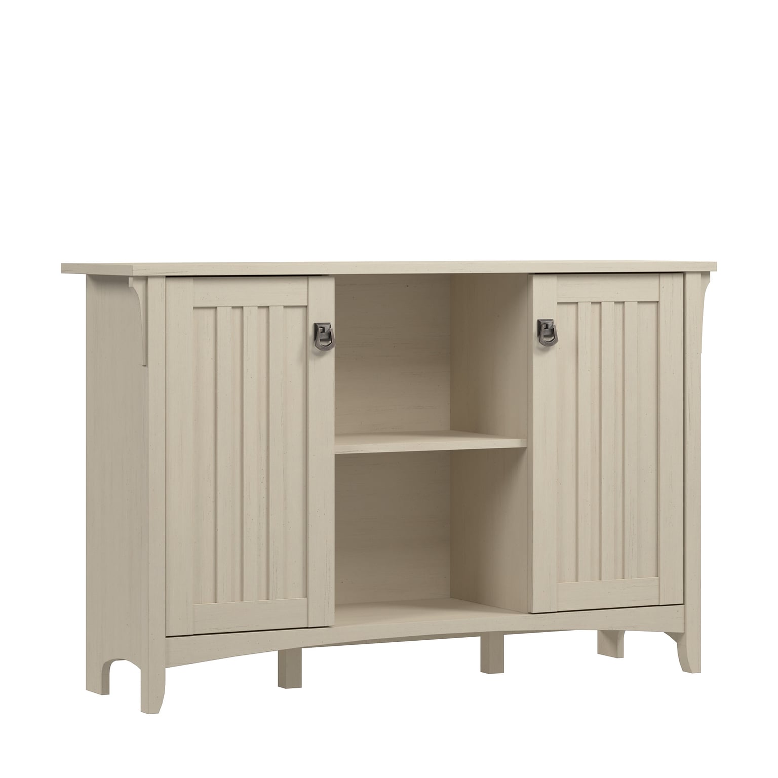 Bush Home Salinas Accent Storage Cabinet with Doors, Antique White (SAS147AW-03)