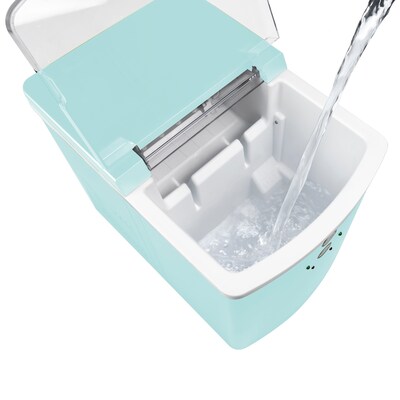 Igloo 33-Pound Automatic Portable Countertop Ice Maker Machine, Aqua (IGLICEB33AQ)