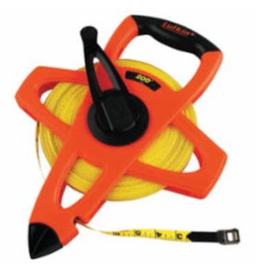 Lufkin® Hi-Viz® Orange Reel Fiberglass Tapes, Open Reel, 200ft Blade