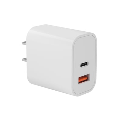 LAX USB-PD USBC 20W Wall Charger, White (USBPD20WWHT)