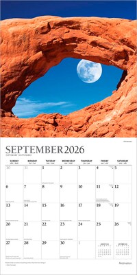 2026 Plato Motivation 12" x 12" Monthly Wall Calendar (9798330706709)