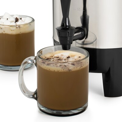 HomeCraft HCCU30SS 30-Cups Coffee Urn, Silver/Black