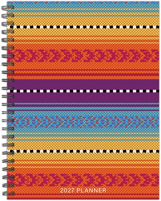 2027 Willow Creek Festival Stripes 6.5 x 8.5 Calendar Year Weekly & Monthly Standard Planner, Assorted Colors (66812)