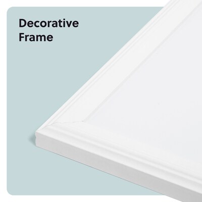 U Brands Magnetic Painted Steel Dry-Erase Board, Wood Frame, 17" x 23" (7080U00-01)