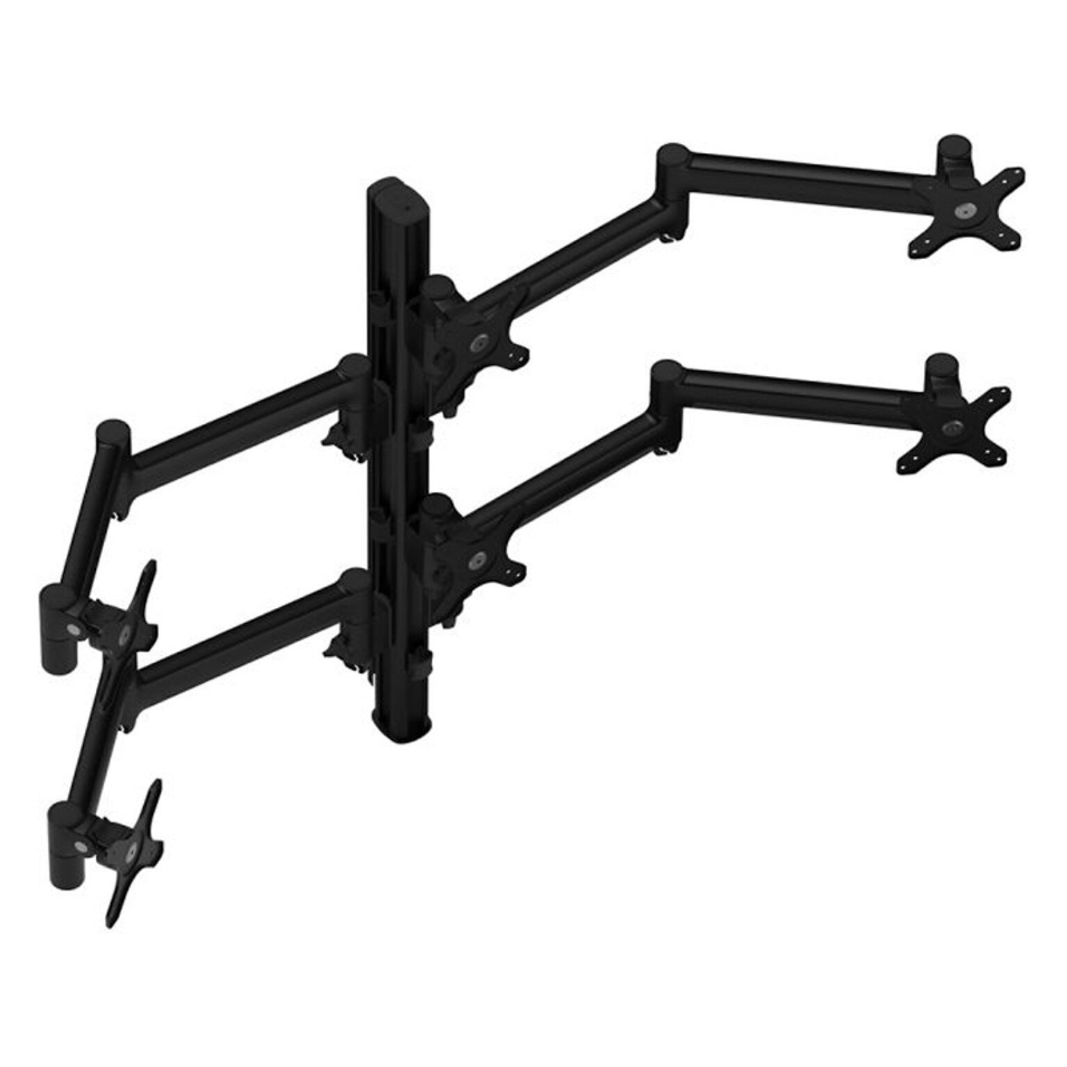 Atdec Adjustable Six-Arm Monitor Mount, Up to 24 Monitor, Black (AWMS-6-13717-H-B)