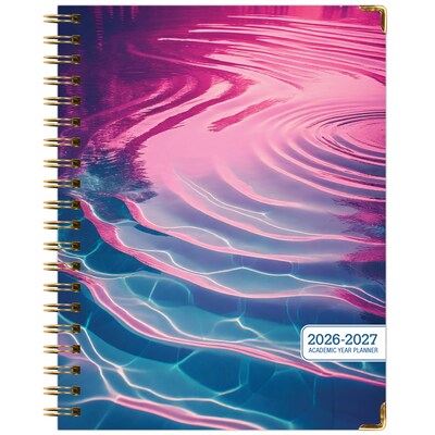2026-2027 Excello Brands 8.5" x 11" Academic Weekly & Monthly Planner, Paperboard Cover, Summer Bliss (FSHN-AY26-8511-73)