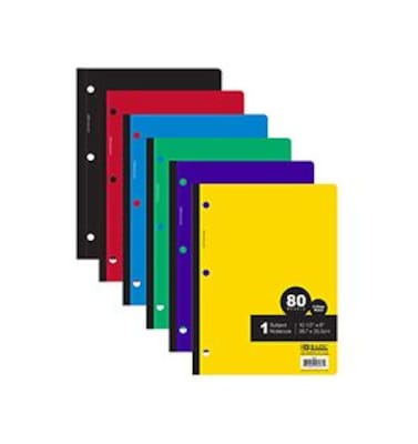 DDI BAZIC College Rule 80 Ct. Wireless Notebook (DLRDY240769)