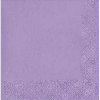 Creative Converting Touch of Color Napkins, 2-ply, Luscious Lavender Purple, 600/Carton (139186135)