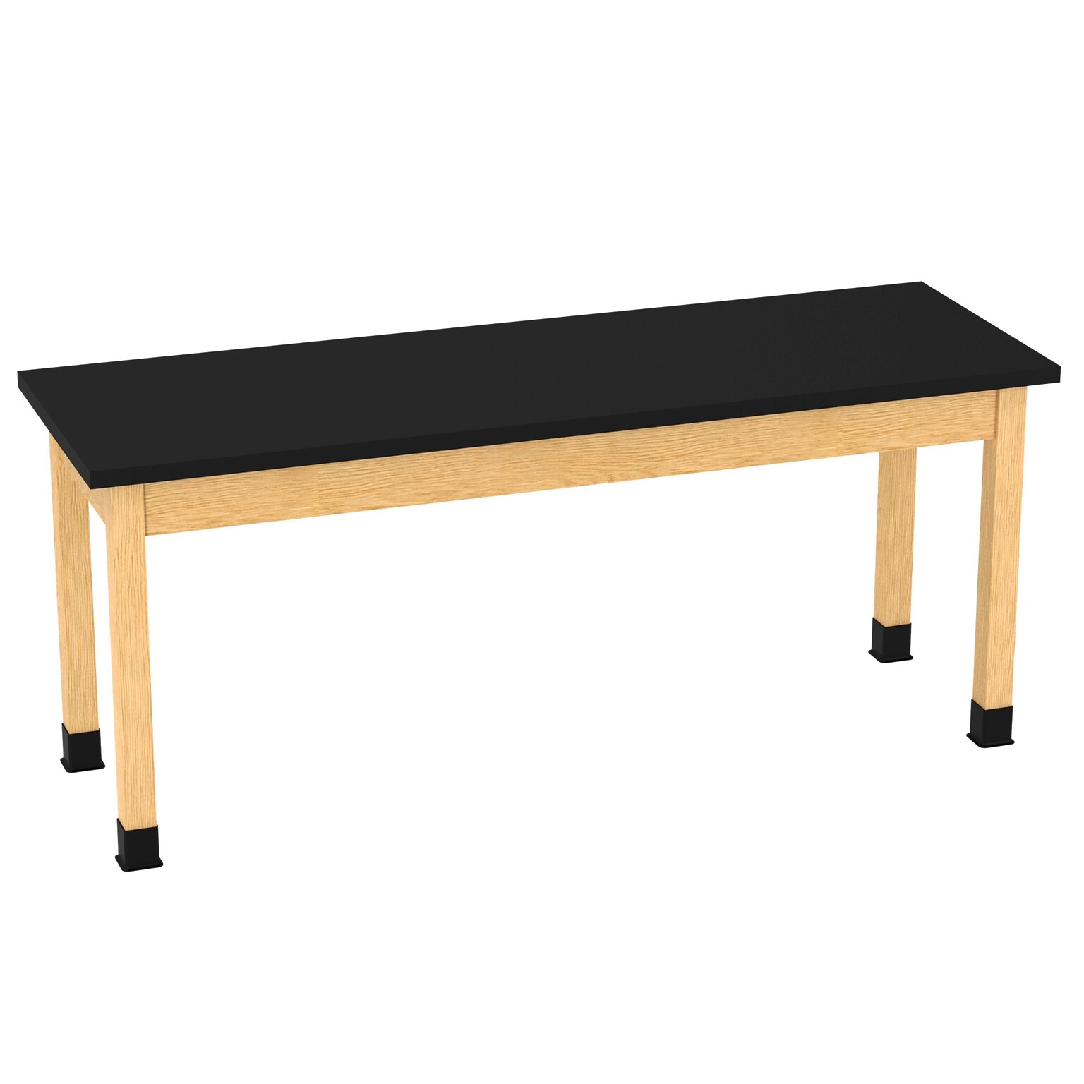 Diversified Woodcrafts School Classroom Rectangular Science Lab Table, 72 x 24, Oak (P7302BK30N)